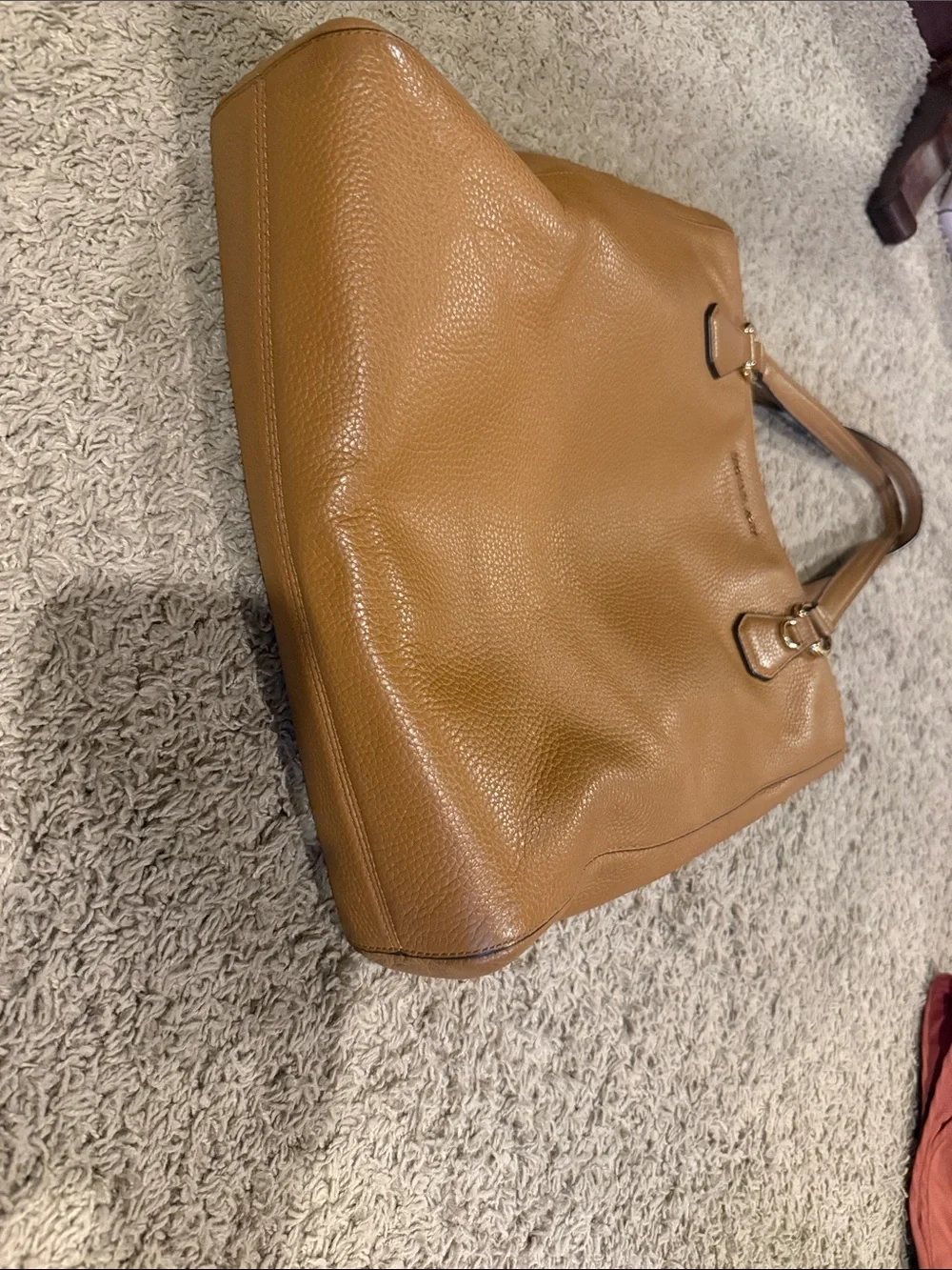 Michael Kors Caramel Pebbled Leather Tote - Picture 8 of 8